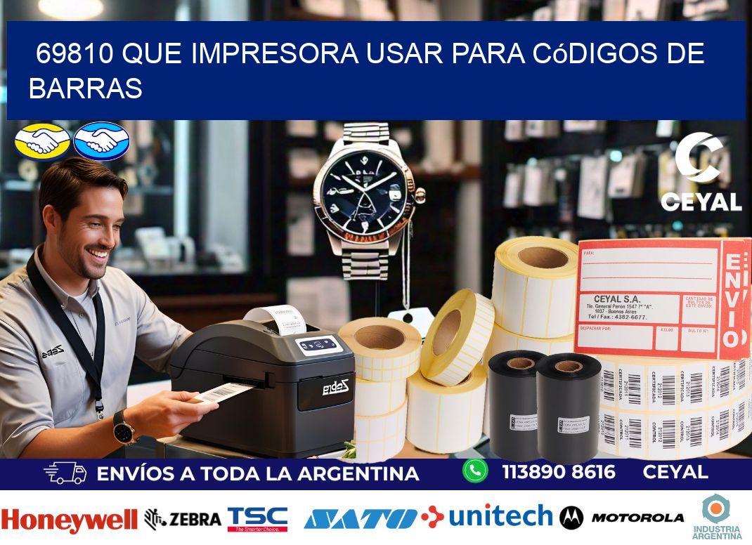 69810 Que impresora usar para códigos de barras