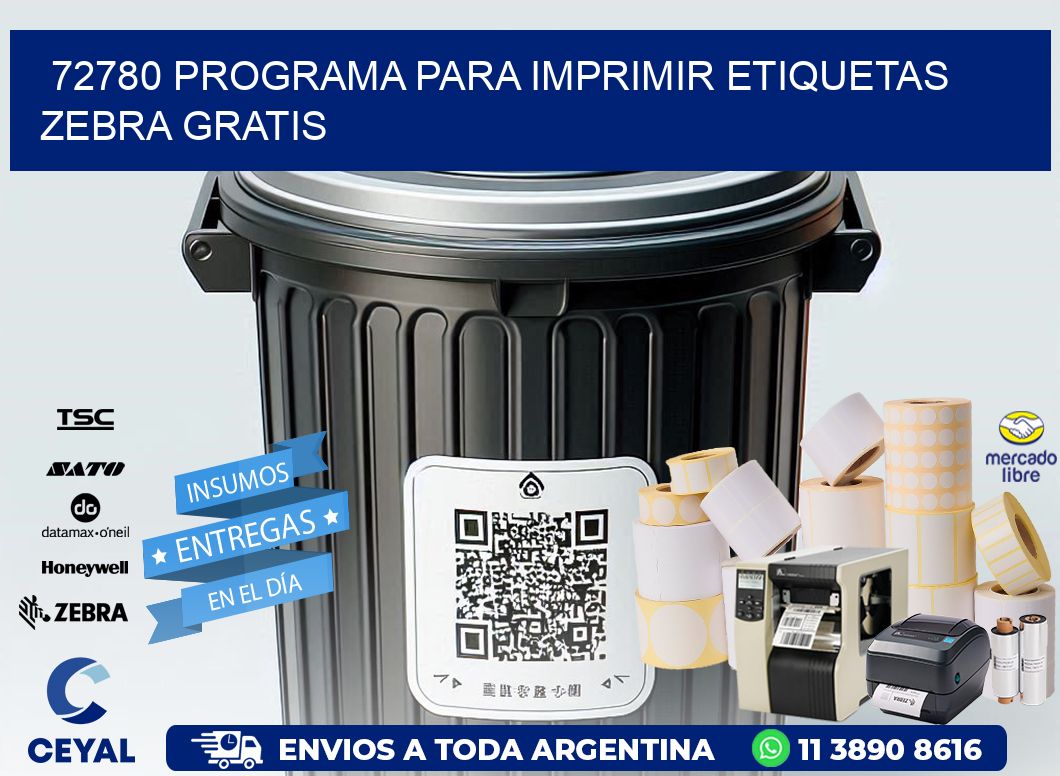 72780 Programa para imprimir etiquetas Zebra gratis