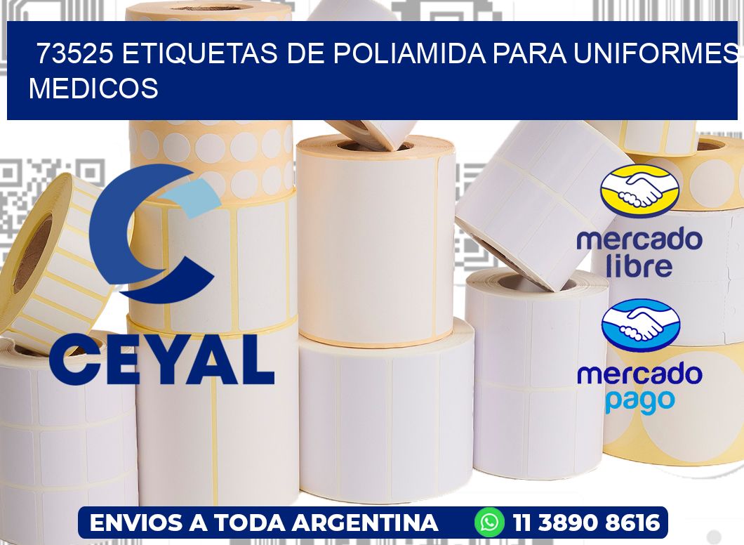 73525 Etiquetas de poliamida para uniformes medicos