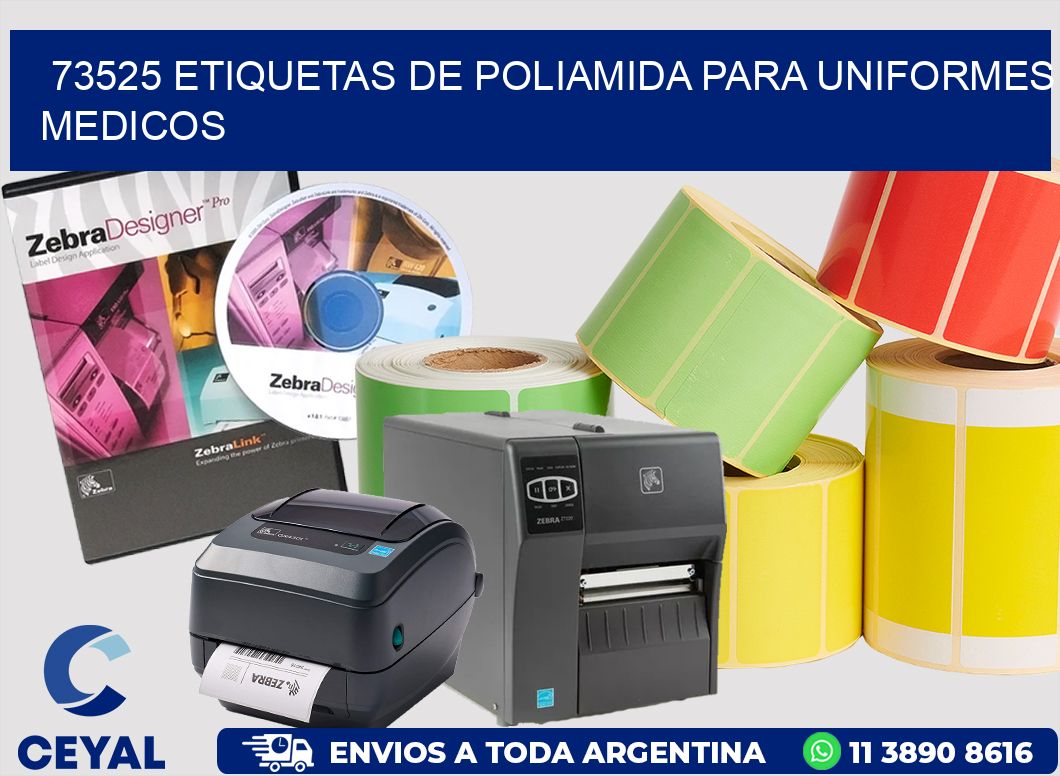 73525 Etiquetas de poliamida para uniformes medicos