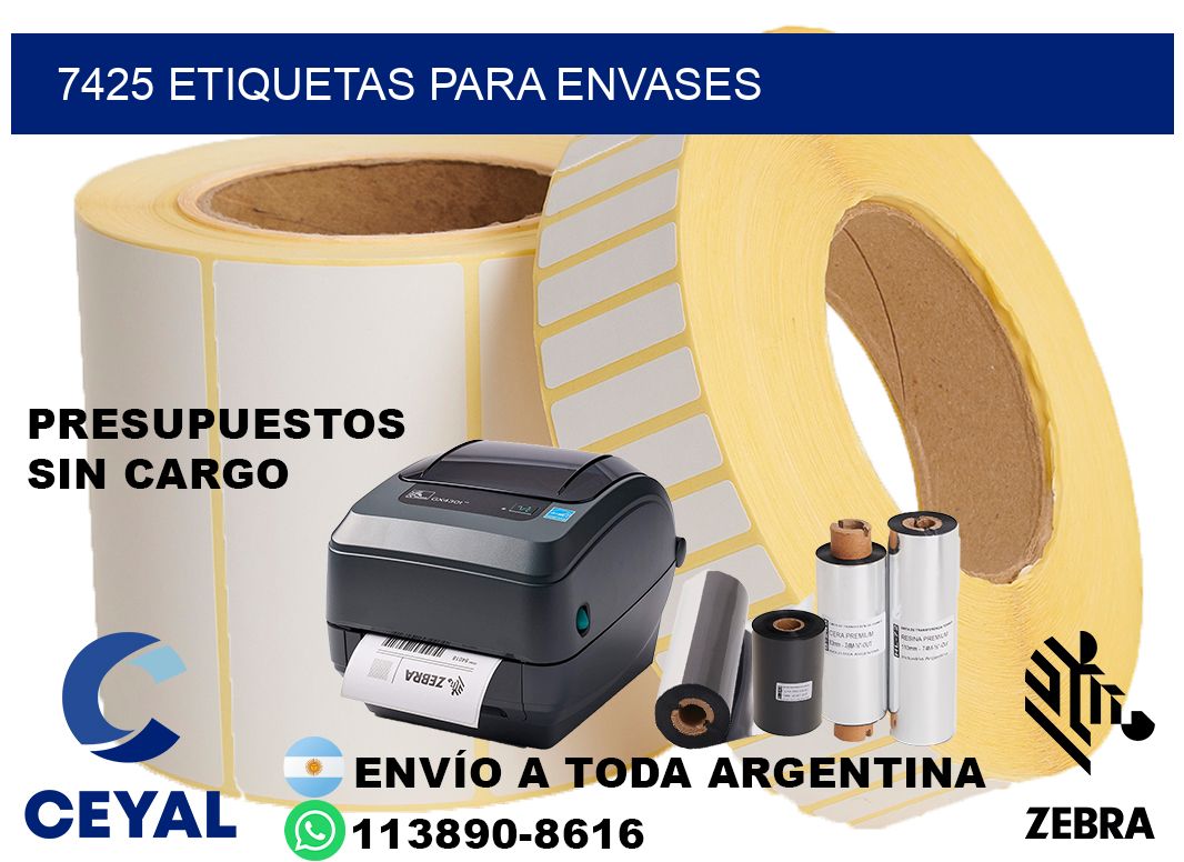 7425 Etiquetas para envases