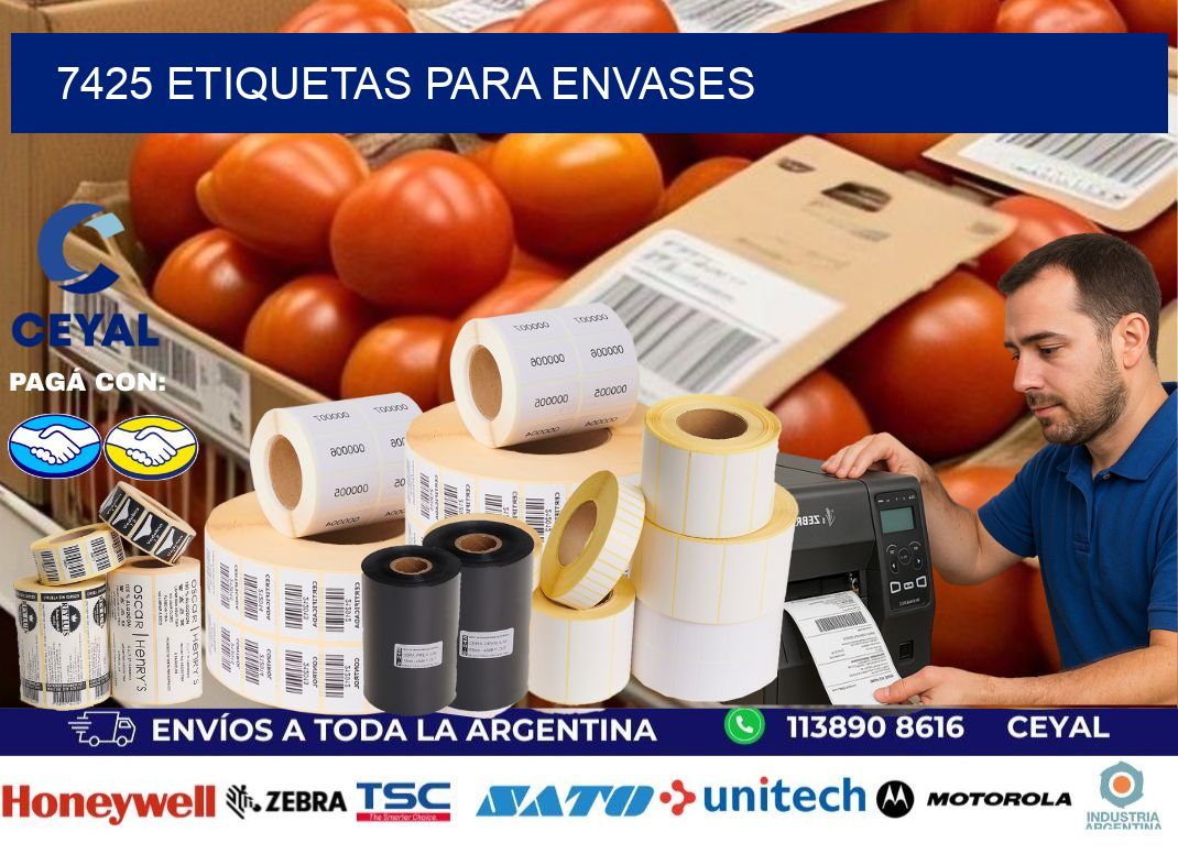 7425 Etiquetas para envases