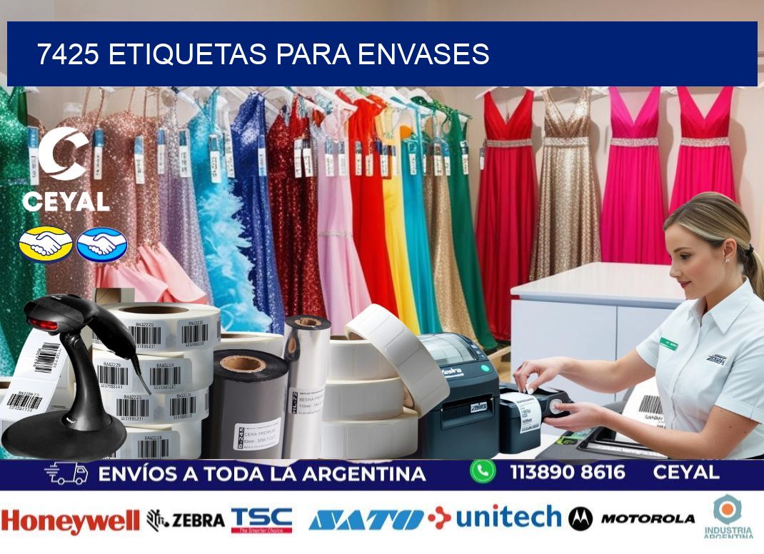 7425 Etiquetas para envases