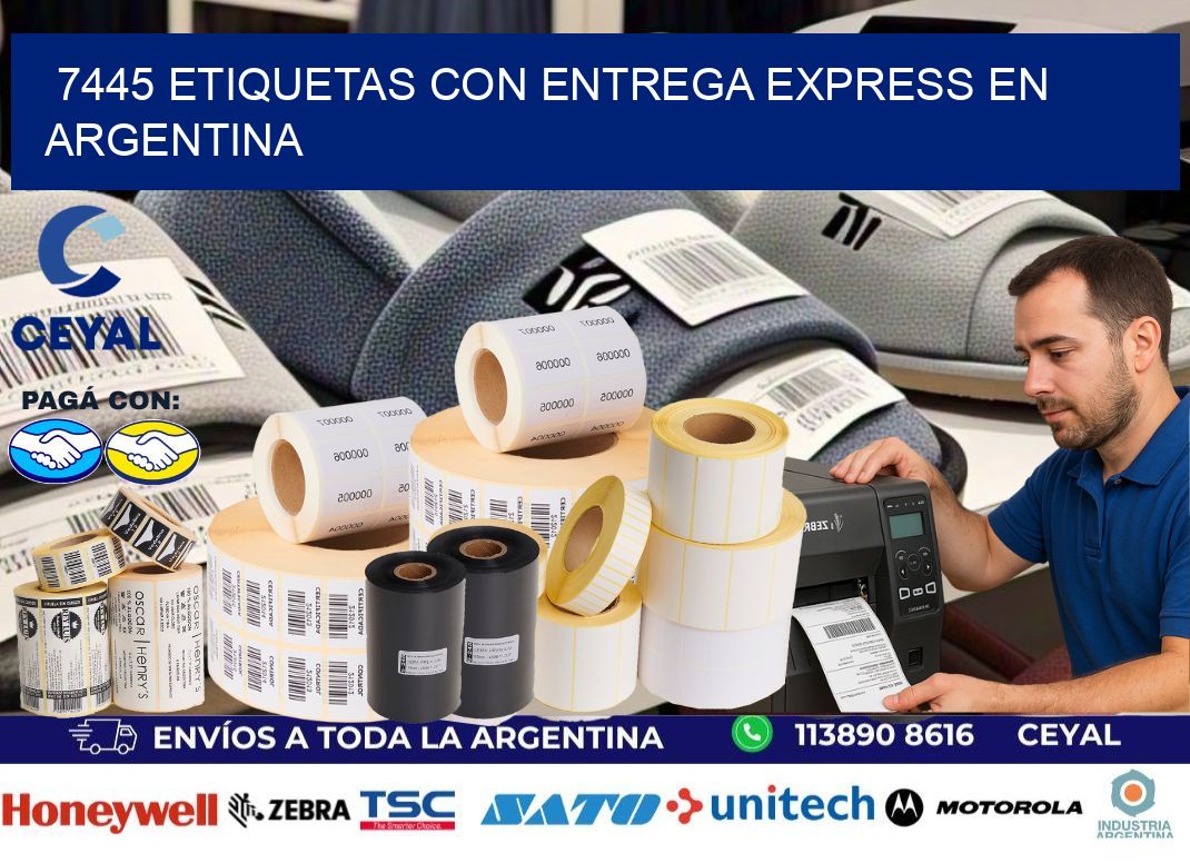7445 Etiquetas con entrega express en Argentina