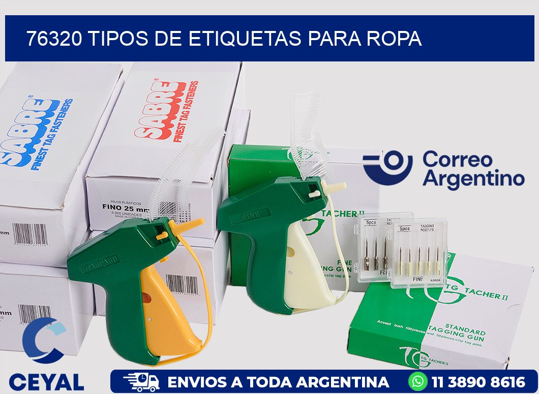 76320 tipos de etiquetas para ropa