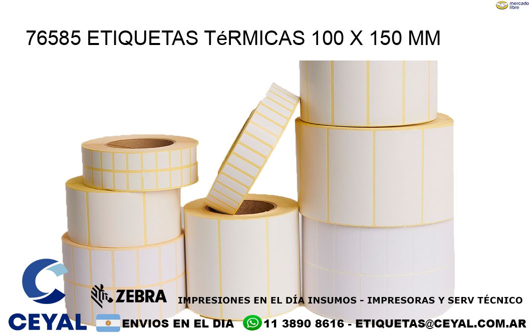 76585 Etiquetas Térmicas 100 X 150 Mm