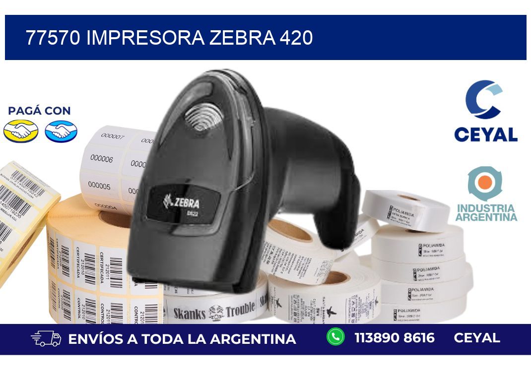 77570 impresora zebra 420