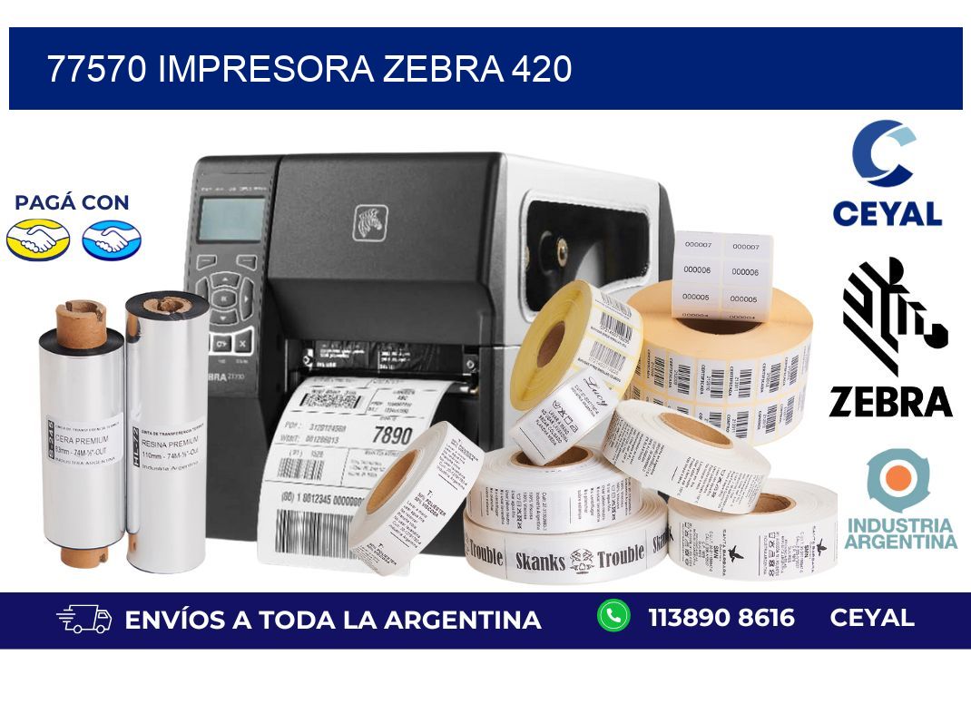 77570 impresora zebra 420