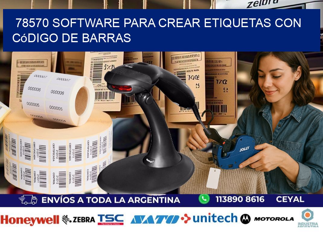 78570 Software para crear etiquetas con código de barras