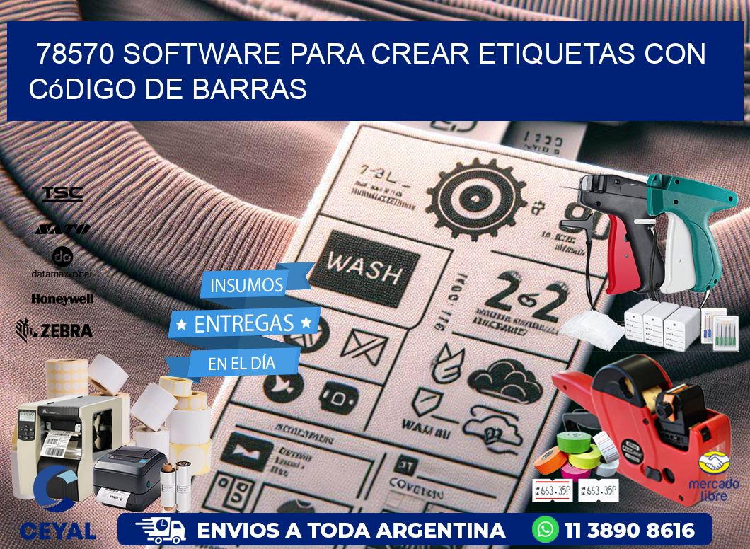 78570 Software para crear etiquetas con código de barras