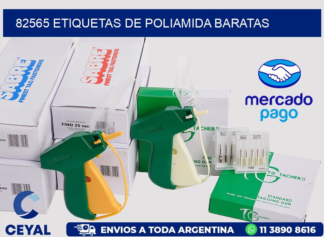 82565 etiquetas de poliamida baratas