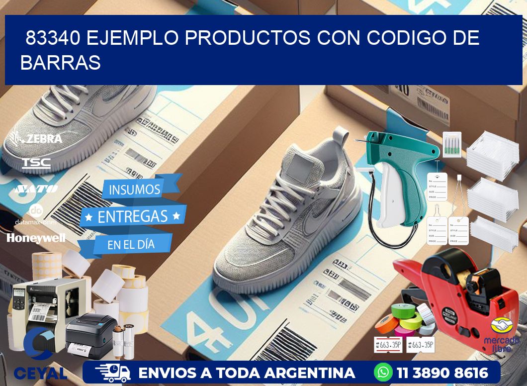 83340 ejemplo productos con codigo de barras