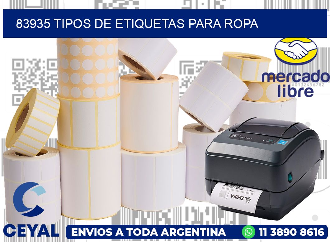 83935 tipos de etiquetas para ropa