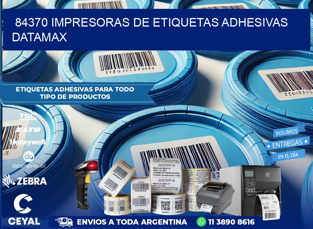 84370 impresoras de etiquetas adhesivas datamax