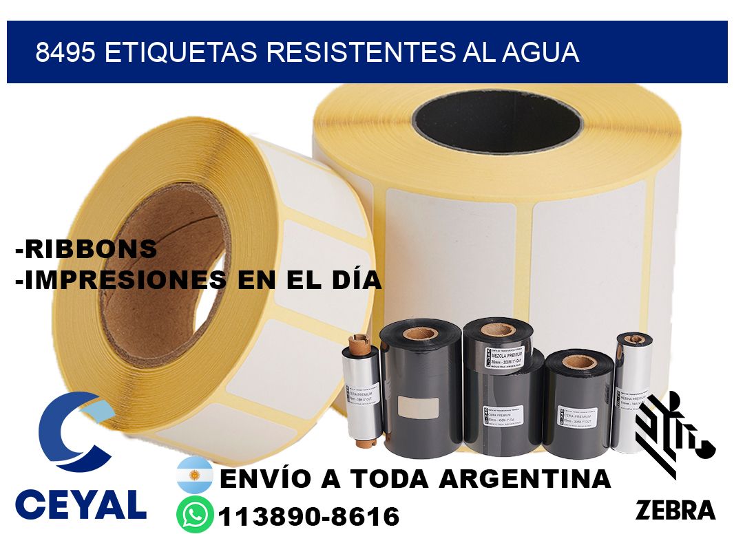 8495 Etiquetas resistentes al agua