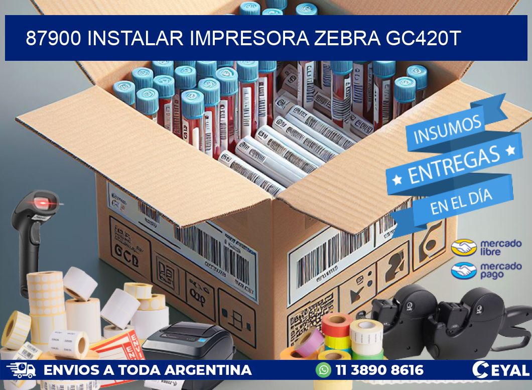 87900 Instalar impresora Zebra GC420t