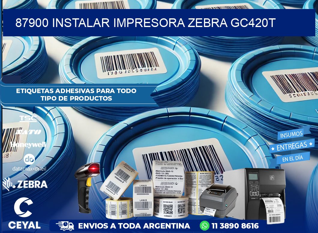 87900 Instalar impresora Zebra GC420t