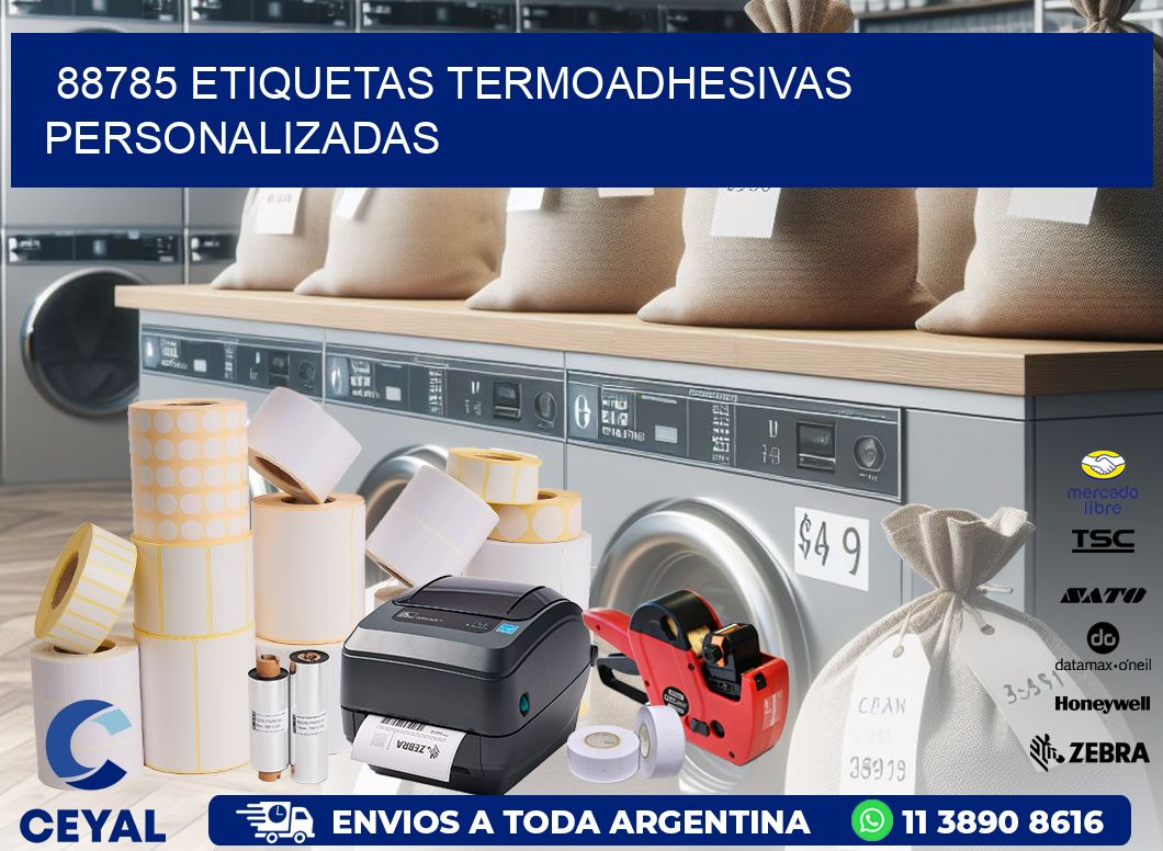 88785 Etiquetas termoadhesivas personalizadas