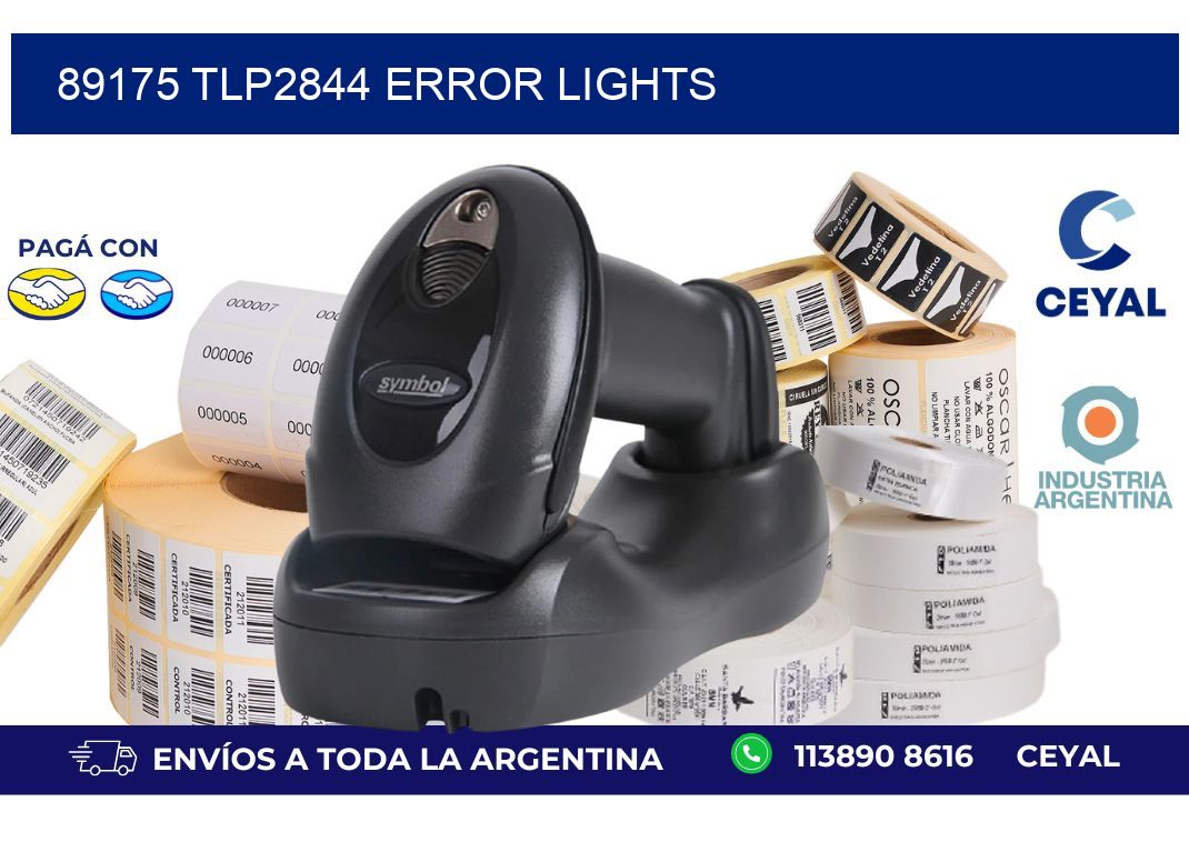 89175 TLP2844 error lights