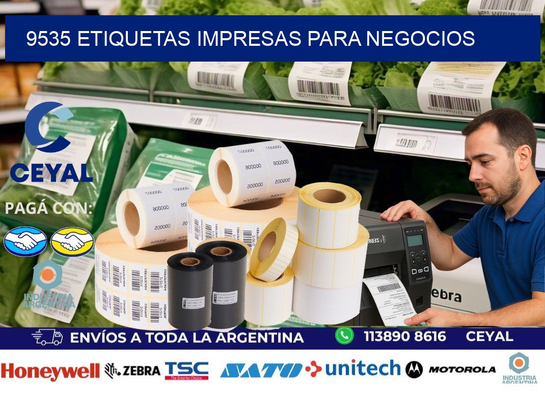 9535 etiquetas impresas para negocios
