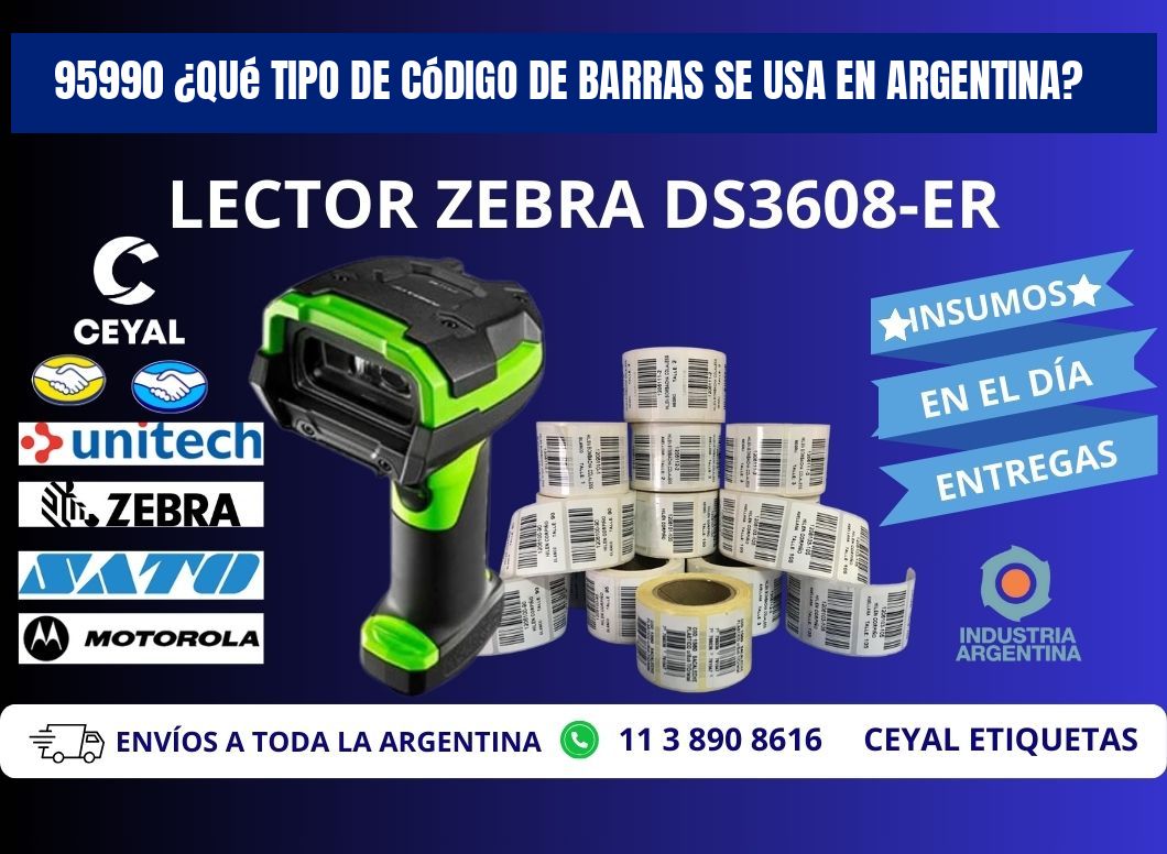95990 ¿Qué tipo de código de barras se usa en Argentina?