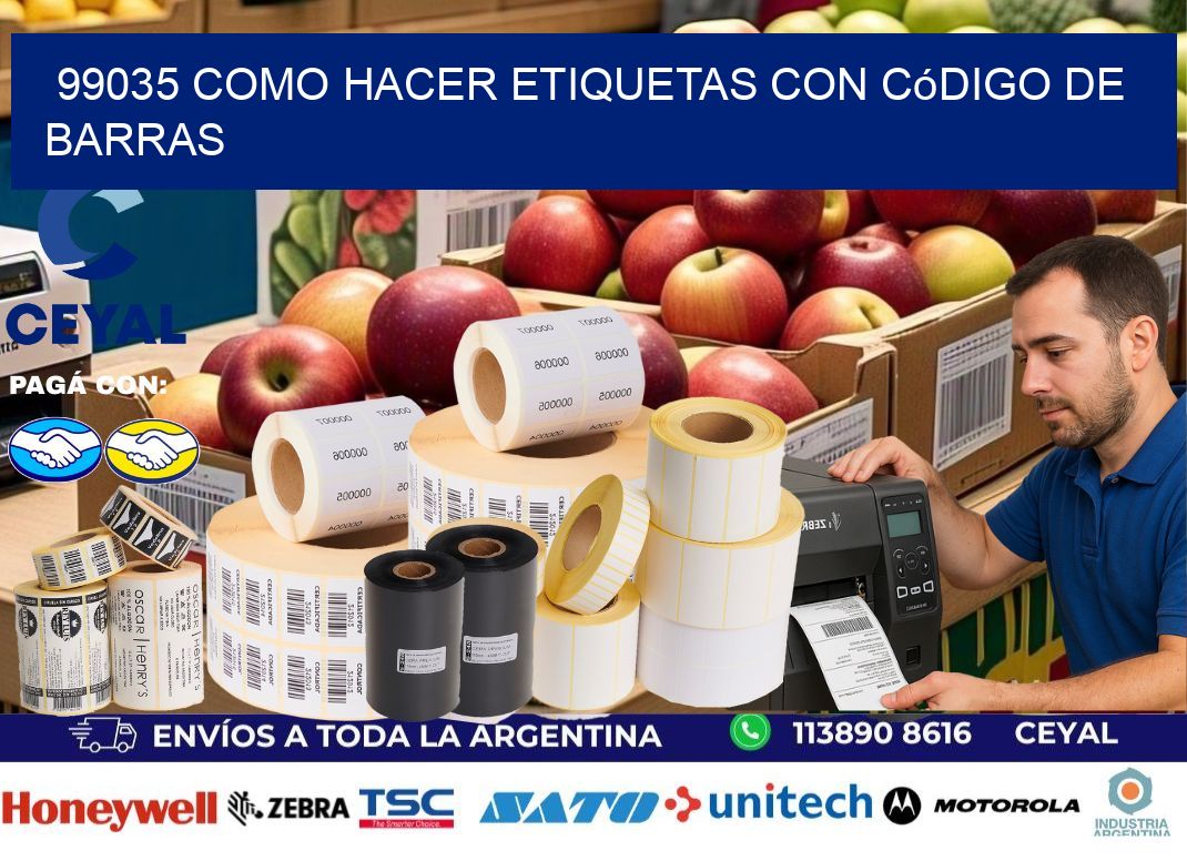 99035 Como hacer etiquetas con código de barras