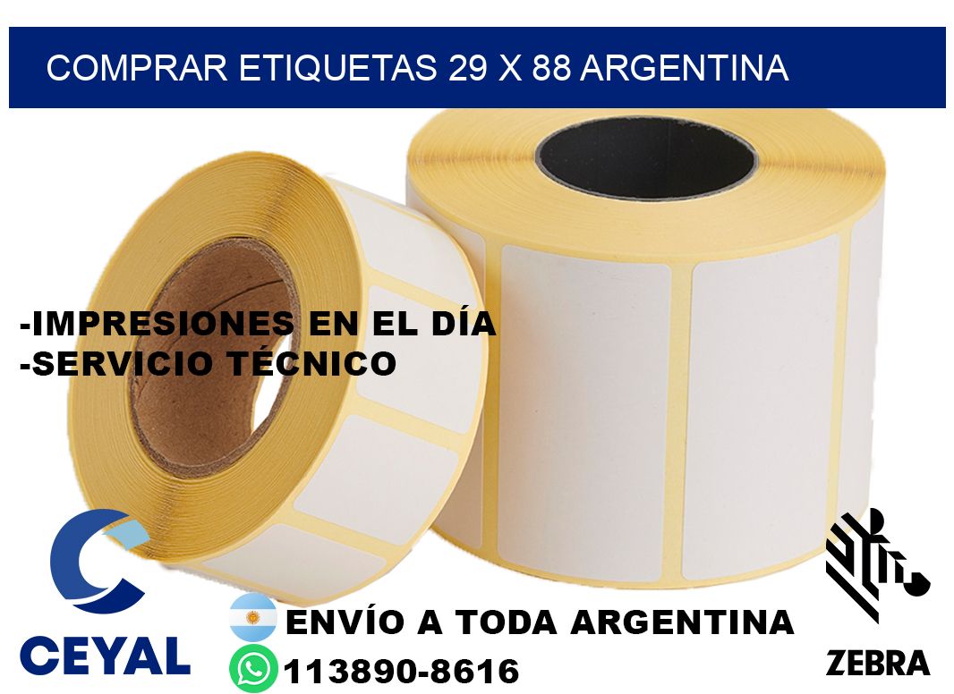 Comprar etiquetas 29 x 88 argentina