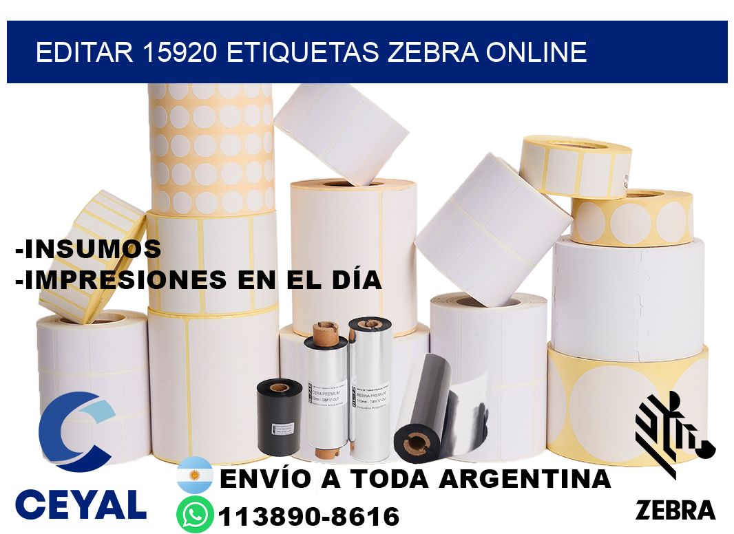 EDITAR 15920 ETIQUETAS ZEBRA ONLINE