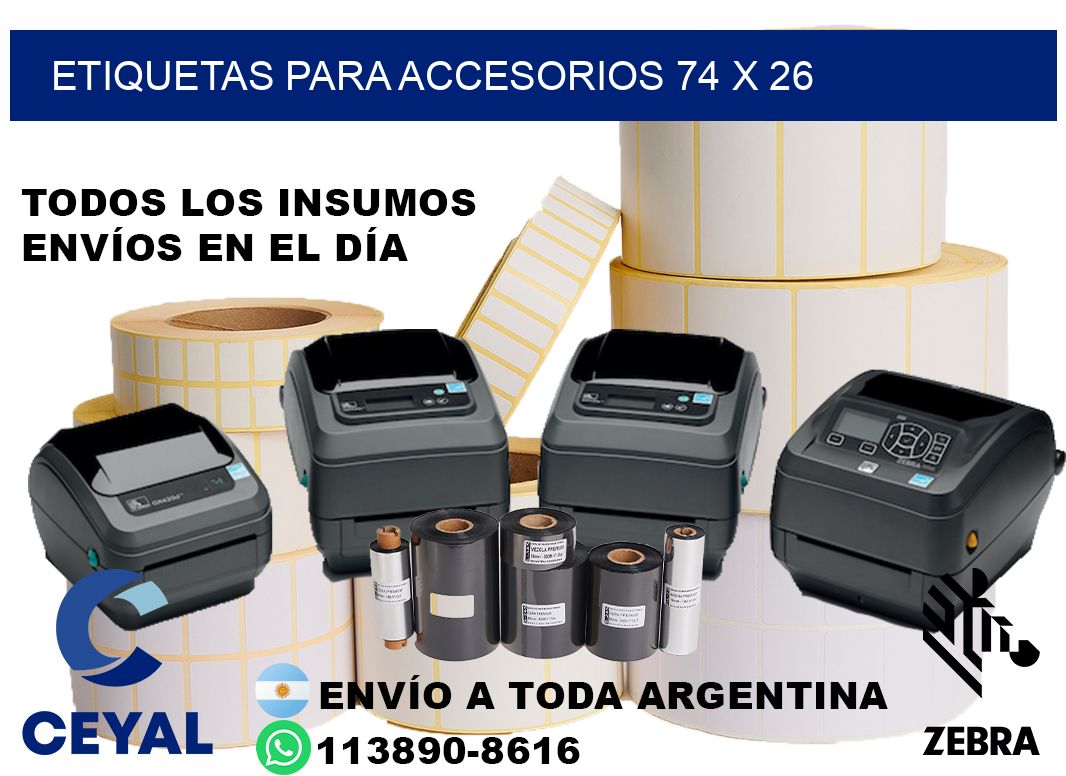 ETIQUETAS PARA ACCESORIOS 74 x 26