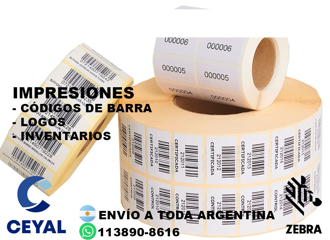 etiquetas personalizada para zebra 85 x 64