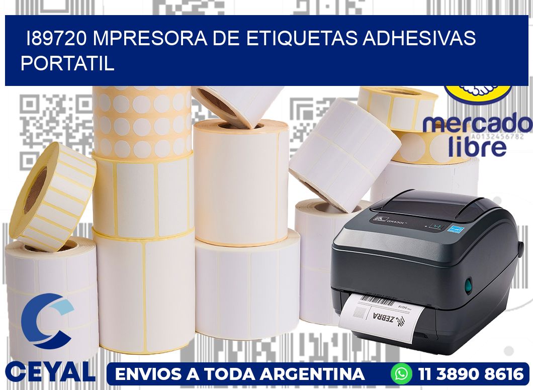 i89720 mpresora de etiquetas adhesivas portatil