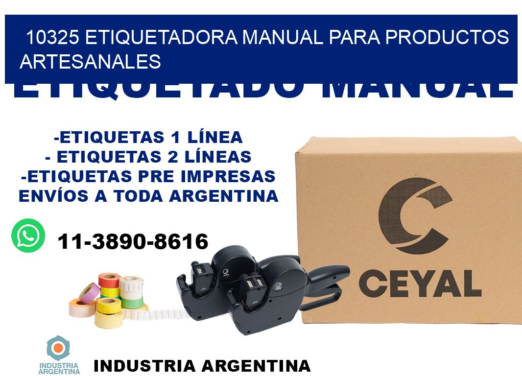 10325 etiquetadora manual para productos artesanales