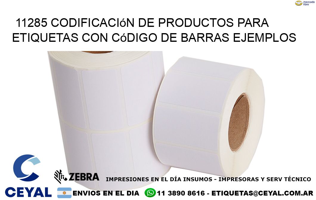 11285 Codificación de productos para etiquetas con código de barras ejemplos
