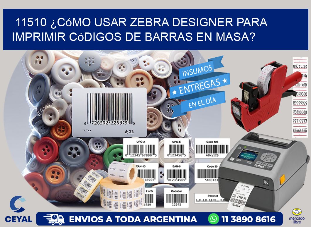 11510 ¿Cómo usar Zebra Designer para imprimir códigos de barras en masa?