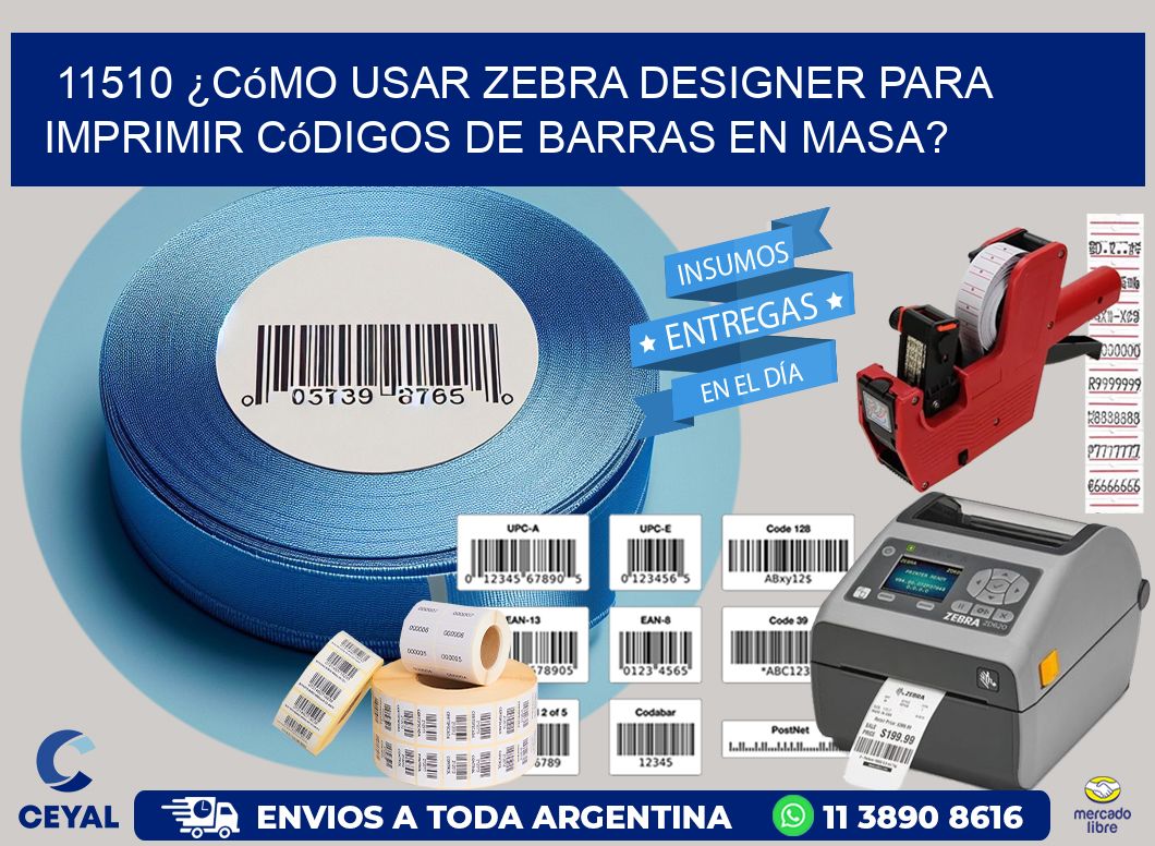 11510 ¿Cómo usar Zebra Designer para imprimir códigos de barras en masa?