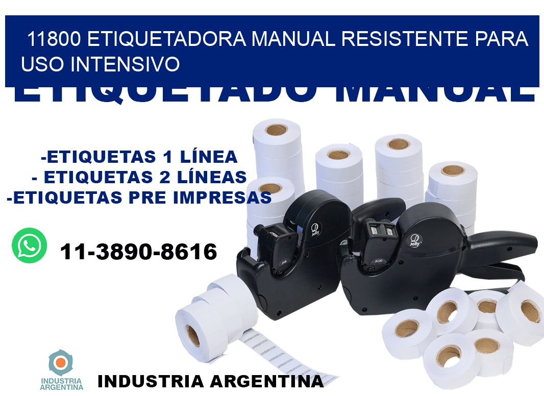 11800 etiquetadora manual resistente para uso intensivo