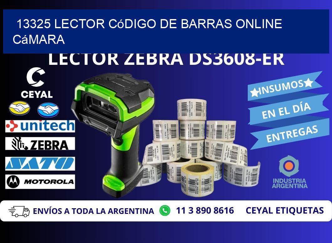13325 Lector código de barras online cámara