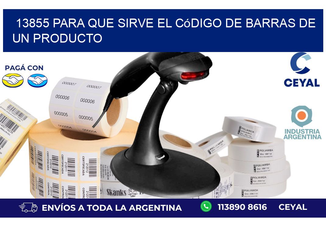 13855 Para que sirve el código de barras de un producto