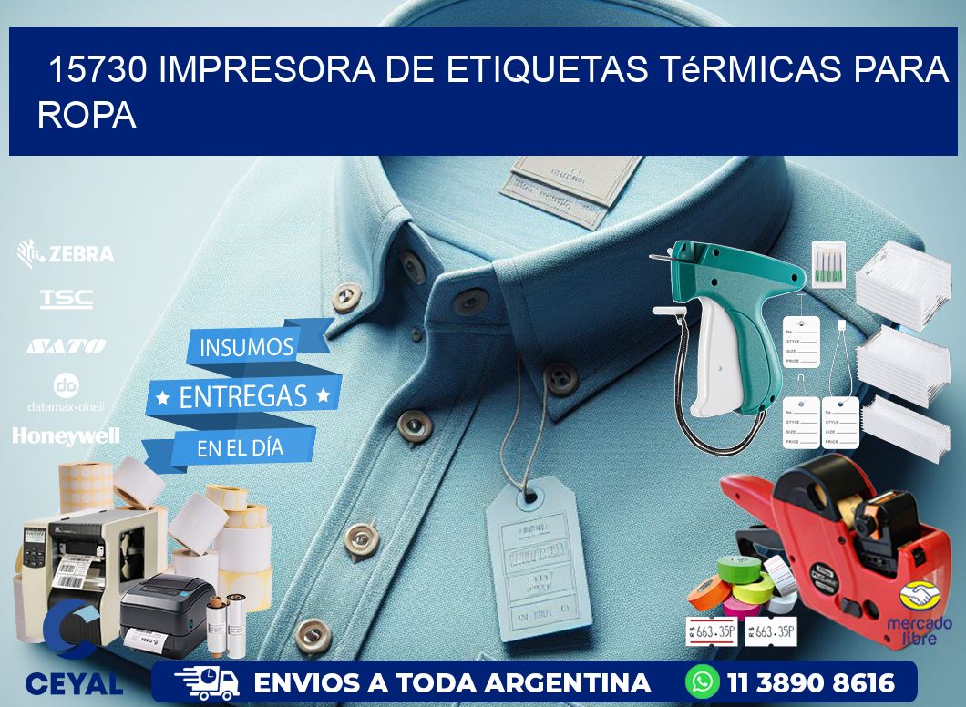 15730 impresora de etiquetas térmicas para ropa
