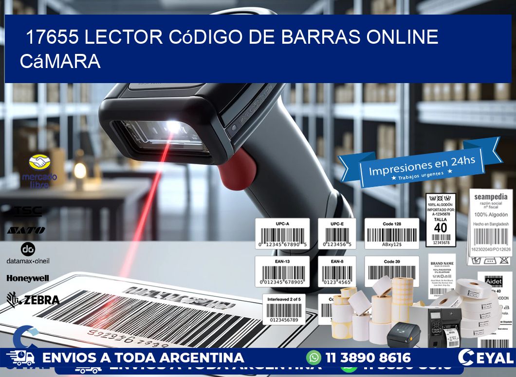 17655 Lector código de barras online cámara