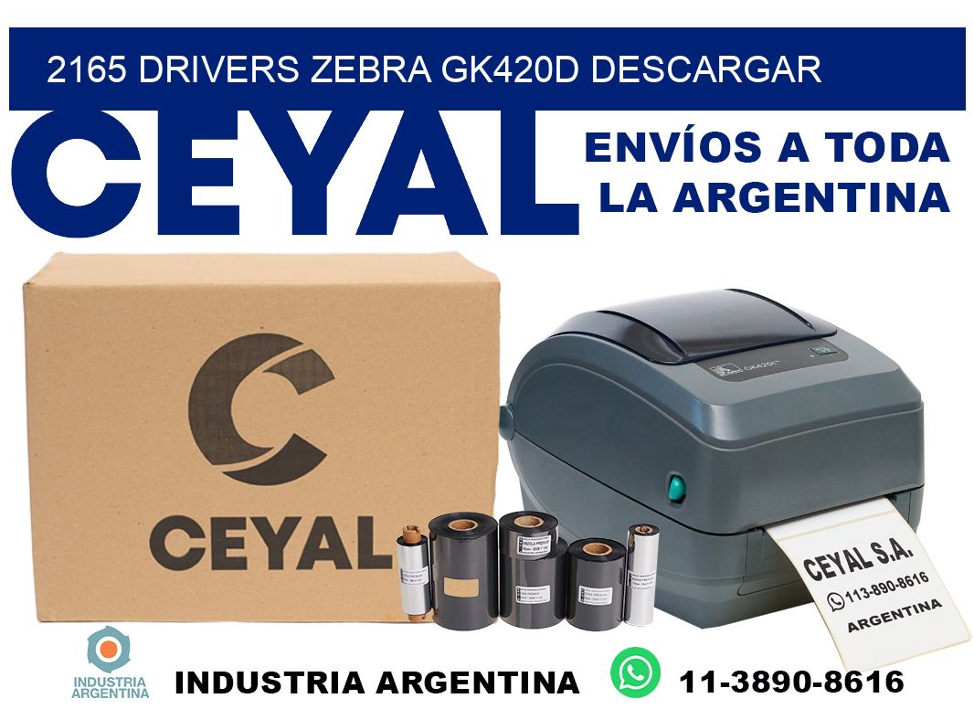 2165 drivers zebra gk420d descargar