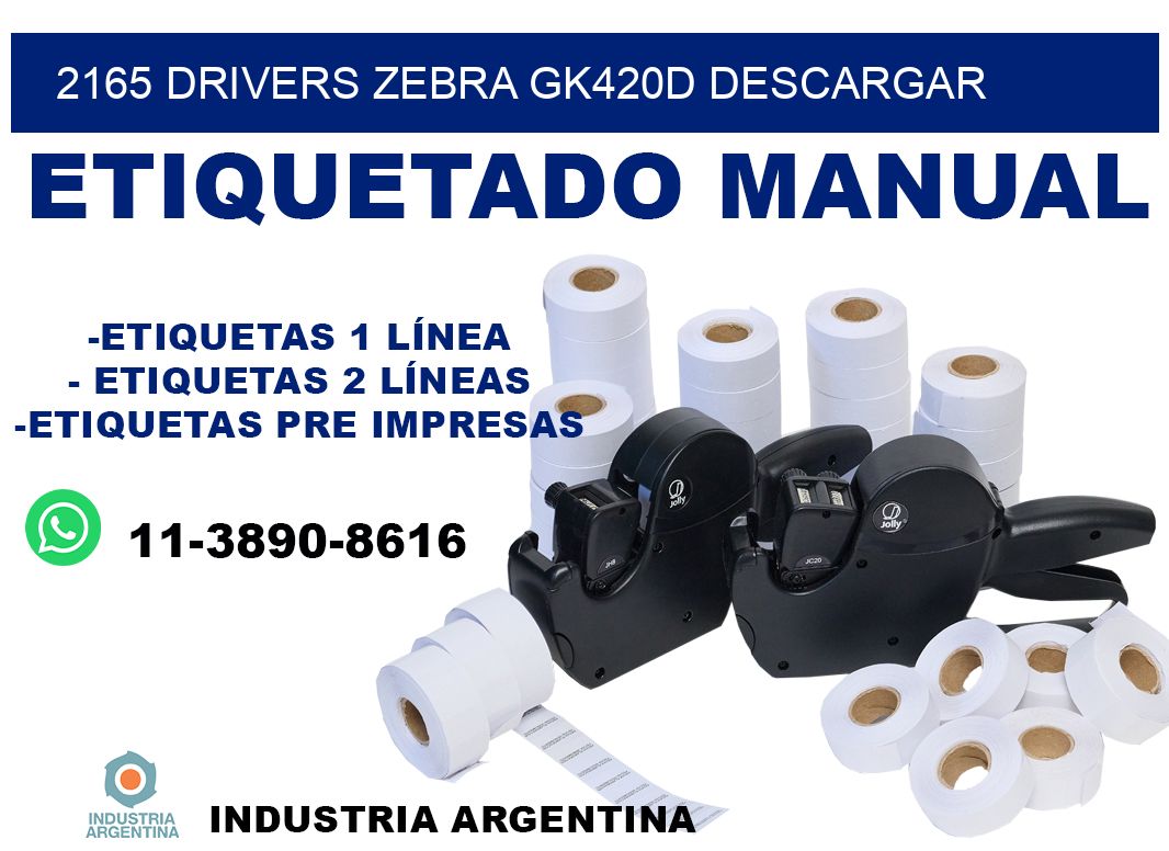 2165 drivers zebra gk420d descargar