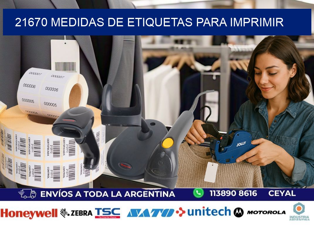21670 Medidas de etiquetas para imprimir