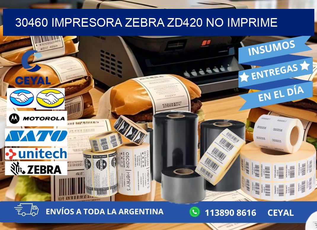 30460 Impresora Zebra ZD420 no imprime