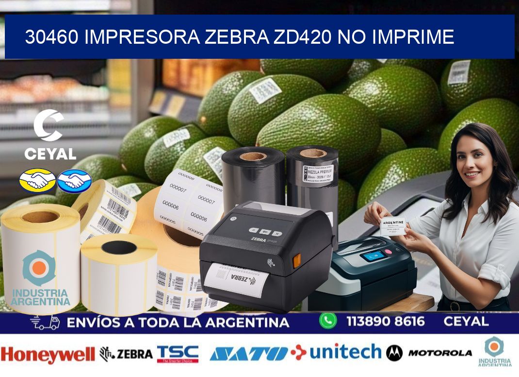 30460 Impresora Zebra ZD420 no imprime