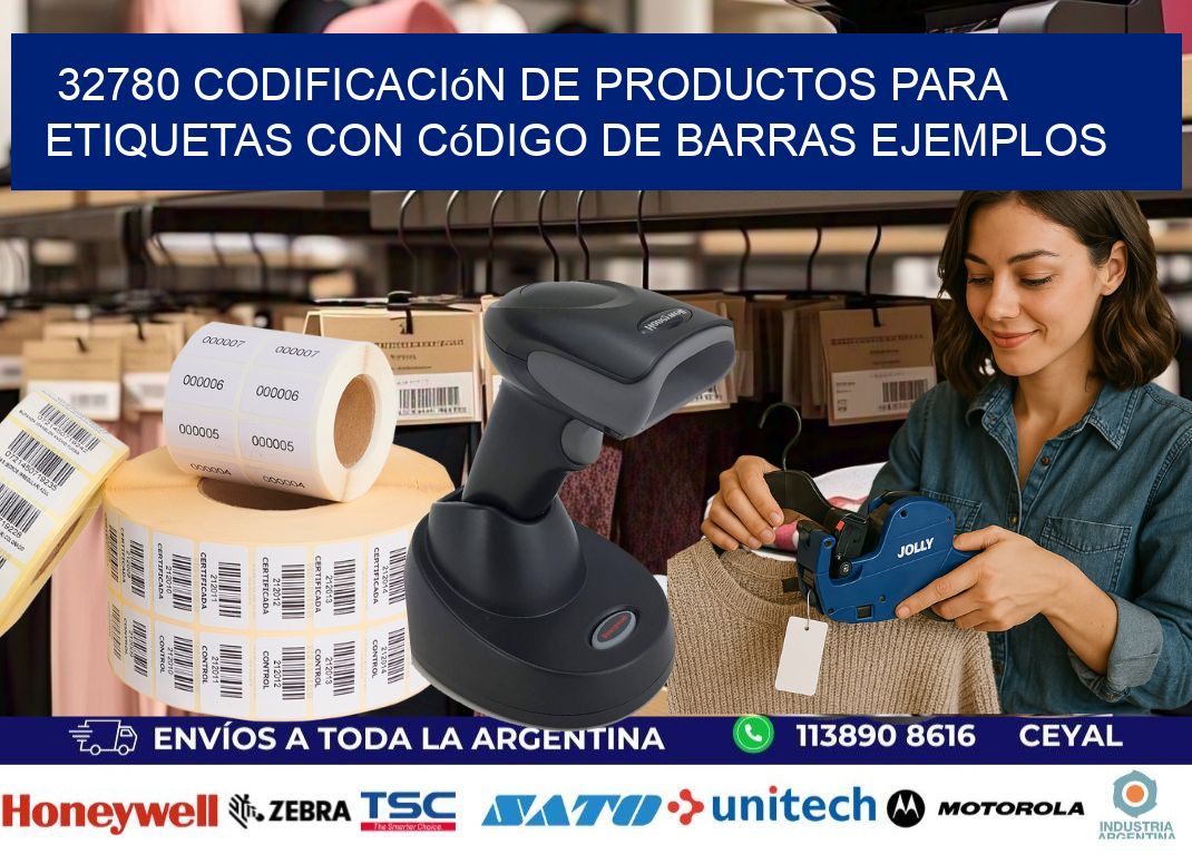 32780 Codificación de productos para etiquetas con código de barras ejemplos