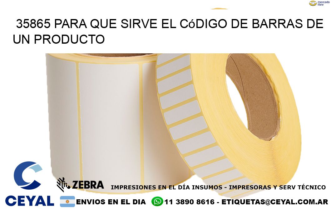 35865 Para que sirve el código de barras de un producto