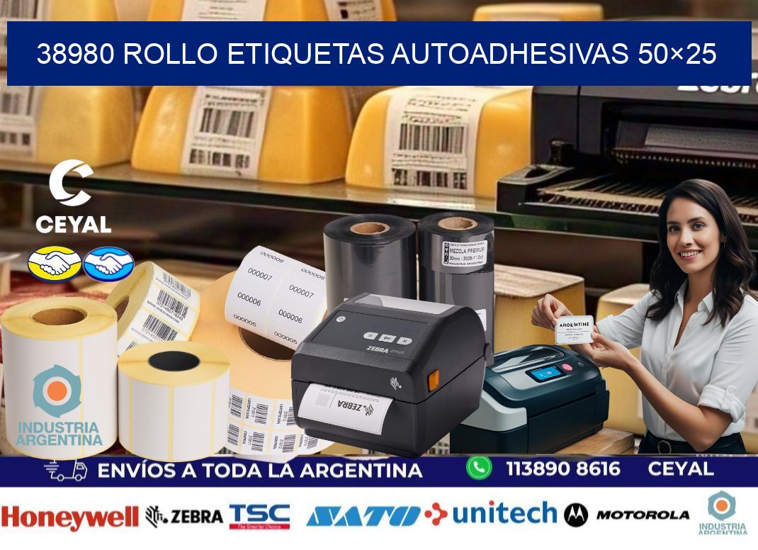 38980 Rollo Etiquetas autoadhesivas 50×25