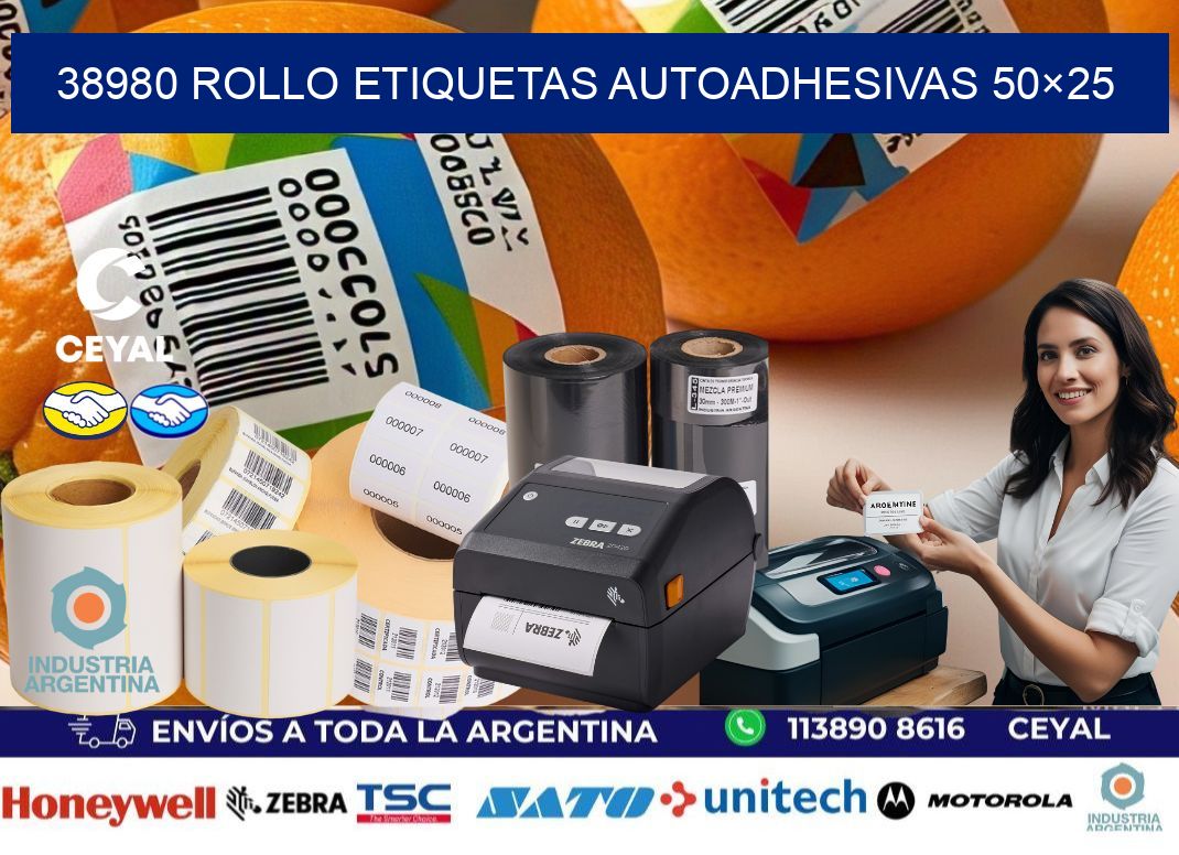 38980 Rollo Etiquetas autoadhesivas 50×25