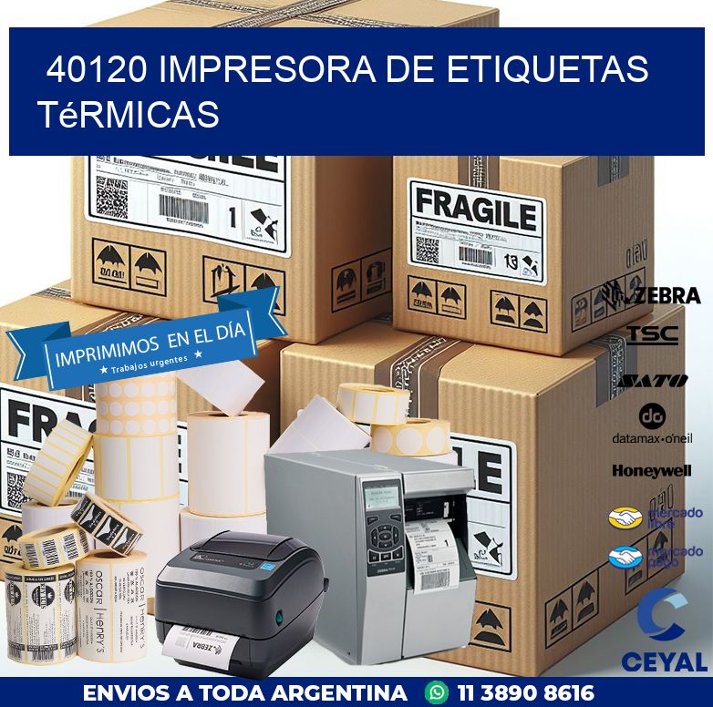 40120 Impresora de etiquetas térmicas